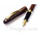 Tenny Small Round Fountain Pen (黑檀印尼）