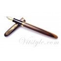 Tenny Small Round Fountain Pen (黑檀印尼）