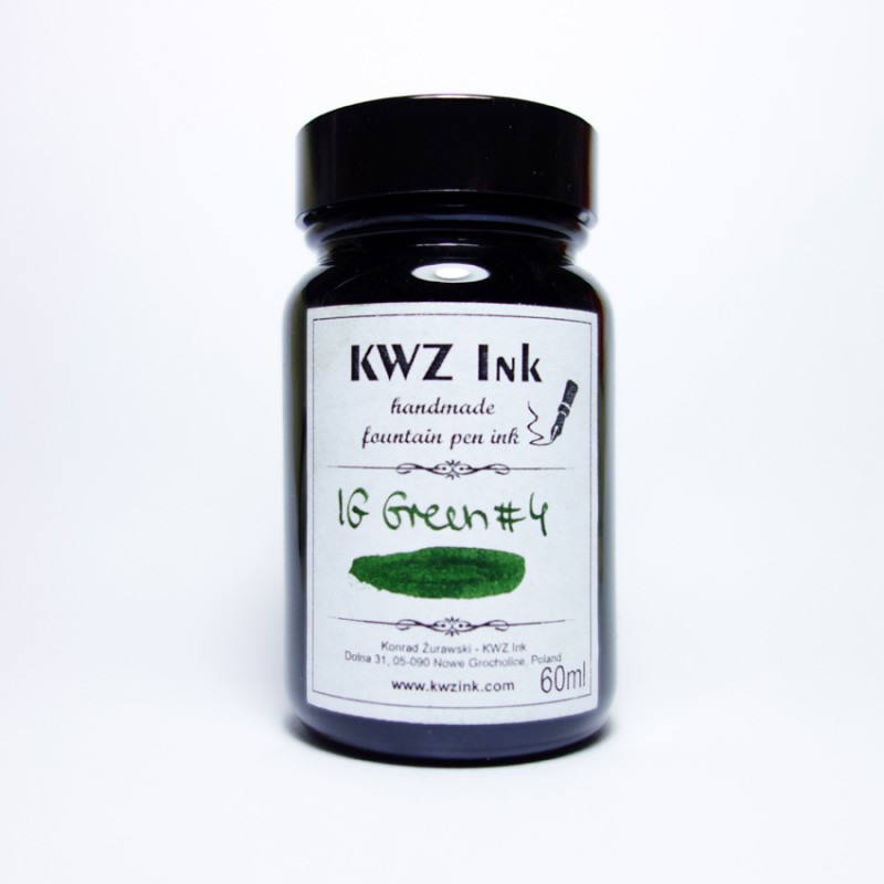KWZ IG Green #4 Fountain Pen Ink 60ml Made in Poland 香港鋼筆專門店
