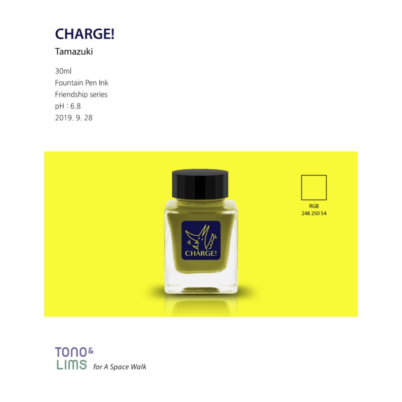 Tono & lims Charge! Fountain Pen Ink 50ml Made in Korea 香港鋼筆專門店