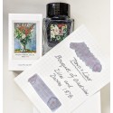 Tono&Lims Bouquet of Gladiolas, Lilies and Daisies Glass Pen Ink-Crystal Respect